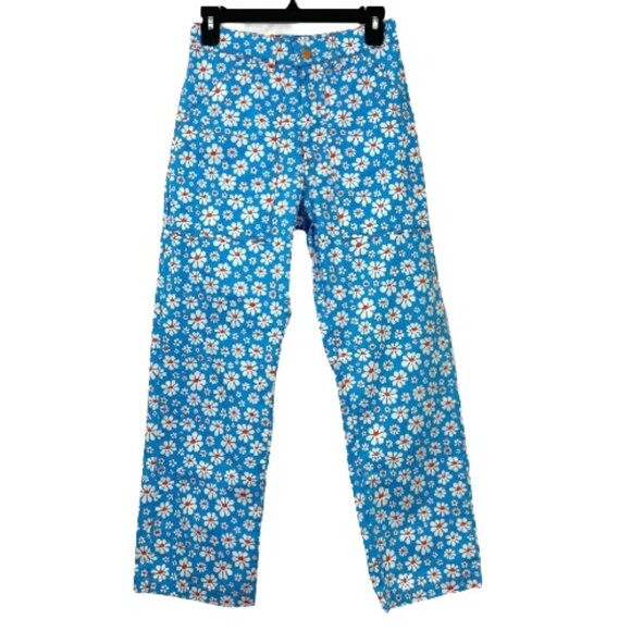 Big Bud Press Lazy Daisy Pants Blue Size XS Pre-Loved - Picture 1 of 7